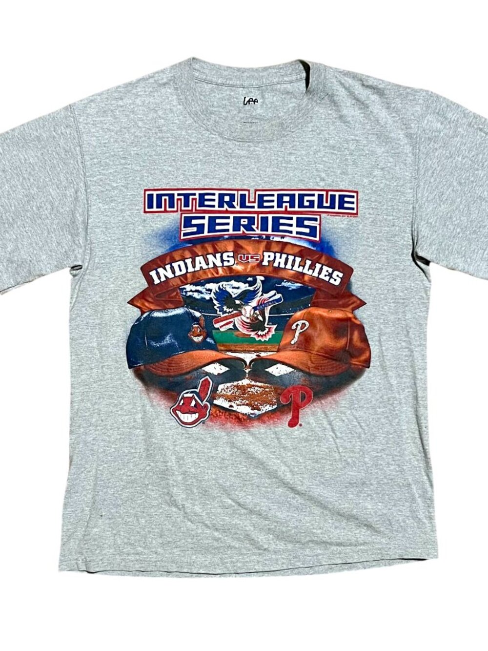 Cleveland Indians/Philadelphia Phillies '07 Vintage T-Shirt, Men's Medium